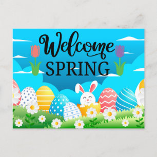 Begrüßungsfrühling Postkarte