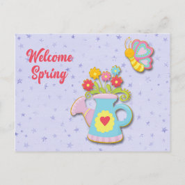 Begrüßungsfrühling Postkarte