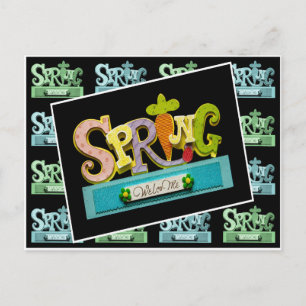 Begrüßungsfrühling Postkarte