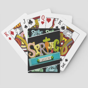 Begrüßungsfrühling Spielkarten