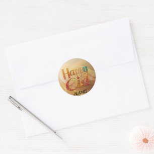 Begrüßungsgeschenk Personalisiert Runder Aufkleber