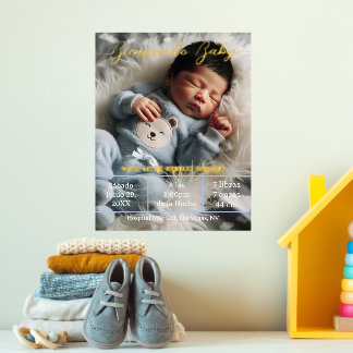 BegrüßungsjungBaby | Benutzerdefiniertes Foto Neug Foliendrucke