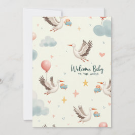 BegrüßungsjungBaby Einladung