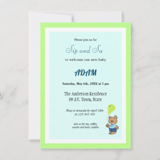 Begrüßungsjunge Einladung