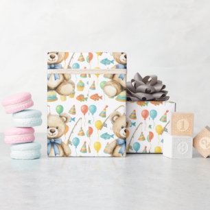 Begrüßungsjunges für Angelfreunde Geschenkpapier
