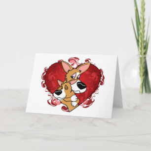 Begrüßungskarte der Corgi Mutter Karte
