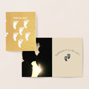 Begrüßungskarte Folienkarte