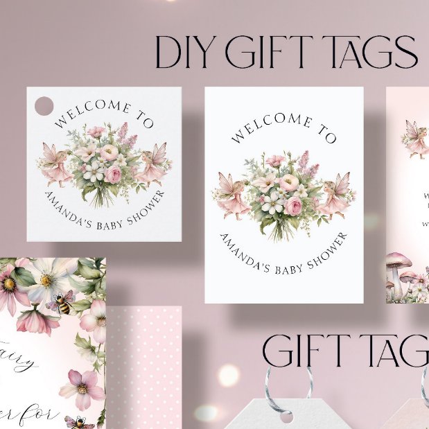 Begrüßungsmarken für die verzauberte Fee Floral Be Quadratische Visitenkarte (Von Creator hochgeladen)