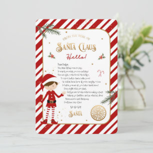 Begrüßungsschreiben der ersten Elf-Ankunft