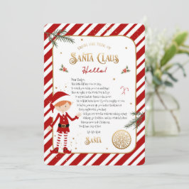 Begrüßungsschreiben der ersten Elf-Ankunft