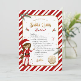 Begrüßungsschreiben der ersten Elf-Ankunft