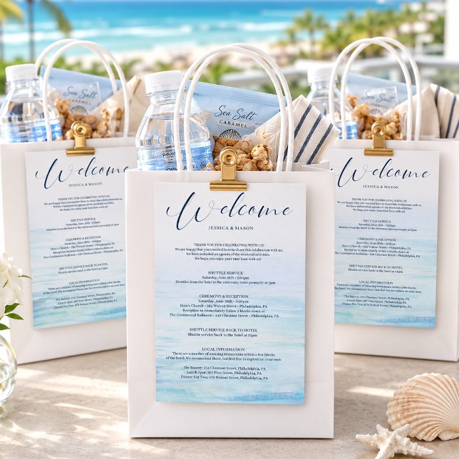 Begrüßungsschreiben für Beach Wedding Programm (Von Creator hochgeladen)