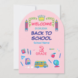 Begrüßungsschule der zweiten Klasse Einladung