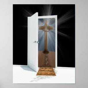 Begrüßungstür Poster