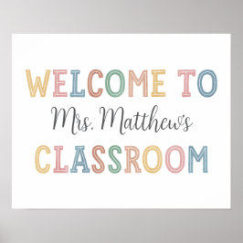 Begrüßungsunterricht Poster