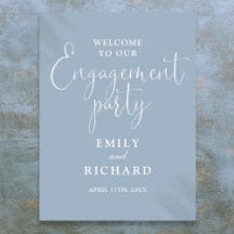 Begrüßungsunterschrift der Dusty Blue Engagement P