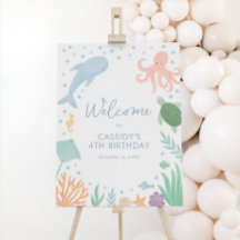 Begrüßungsunterschrift unter der Geburtstagsfeier 