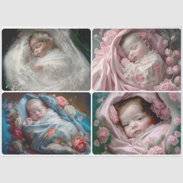 Begrüßungswaschpapier Seidenpapier (Vorderseite)