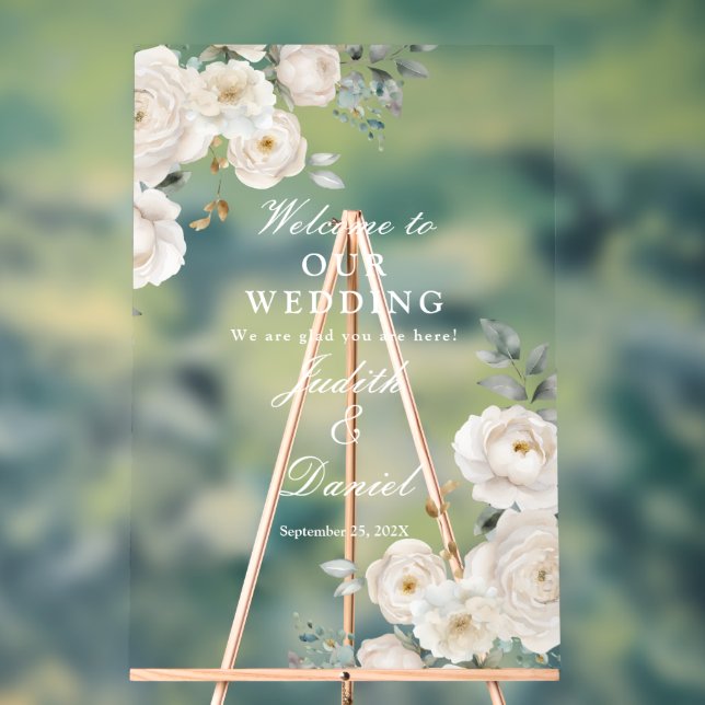 Begrüßungszeichen Acrylschild (Neutral)