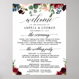 Begrüßungszeichen der Burgund Poster