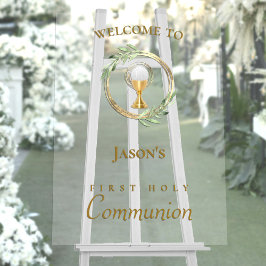 Begrüßungszeichen der ersten Kommune Acrylschild