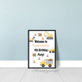 Begrüßungszeichen der Geburtstagspartei im Baugewe Poster