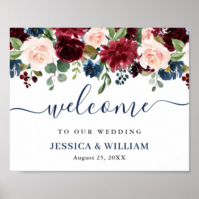 Begrüßungszeichen der Hochzeitsnacht von Burgund N Poster (Vorne)