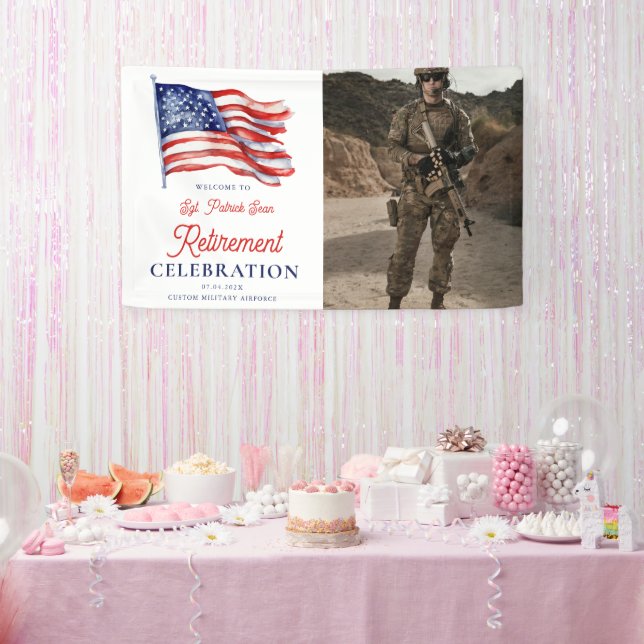 Begrüßungszeichen der modernen amerikanischen Flag Banner (Party)