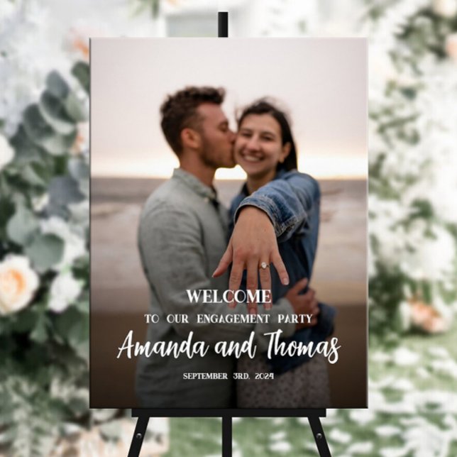 Begrüßungszeichen der Verbindungspartei mit Foto Poster (Von Creator hochgeladen)