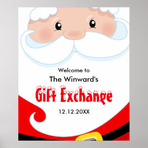 Begrüßungszeichen des Weihnachtsmanns Poster