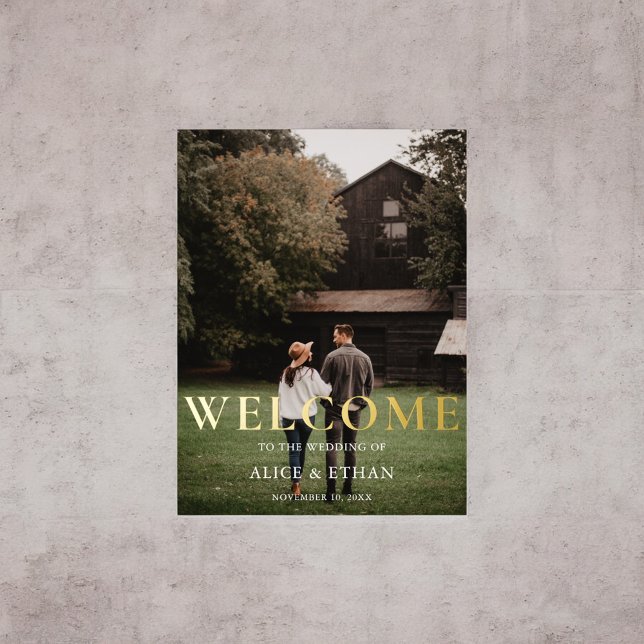 Begrüßungszeichen Elegantes Foto Foliendrucke (Von Creator hochgeladen)