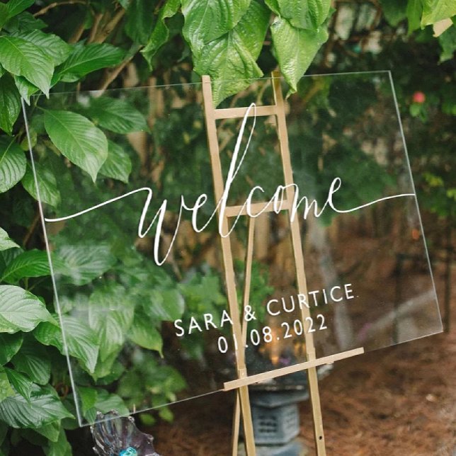 Begrüßungszeichen für akrobatische Hochzeiten mit  Acrylschild (Von Creator hochgeladen)