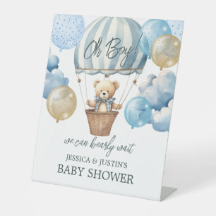 Begrüßungszeichen für Baby-Dusche Sockelschild