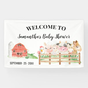 Begrüßungszeichen für Baby-Dusche und Baby-Tier Banner