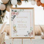 Begrüßungszeichen für Brunch und Bubbly Brautparty Poster<br><div class="desc">Herzlich willkommen in Ihrer Dusche mit diesem schönen Poster. Fügen Sie den Ehrengast mit dem Namen,  dem Duschdatum und dem persönlichen Willkommenstext unter Verwendung der angegebenen Felder hinzu. Matching Artikel im Adore Paper Co. Zazzle Shop erhältlich.</div>