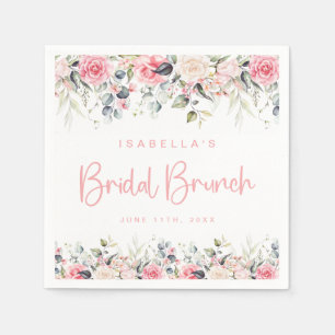 Begrüßungszeichen für Brunch und Bubbly Brautparty Serviette