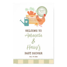 Begrüßungszeichen für die lokale Babydusche