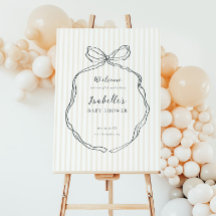 Begrüßungszeichen für die Whimsical Bow Neutral Ba