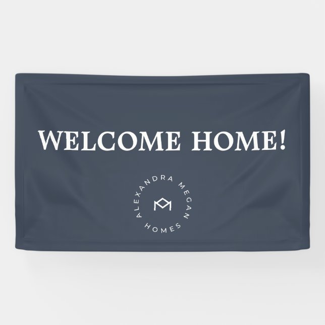 Begrüßungszeichen für Echtes Anwesen Zuhause-Signa Banner (Horizontal)