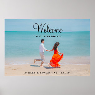 Begrüßungszeichen für Foto, Hochzeitsslima, Foto Poster