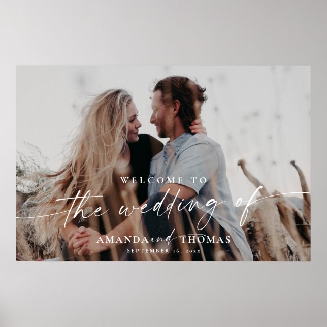 Begrüßungszeichen für Foto Poster (Vorne)