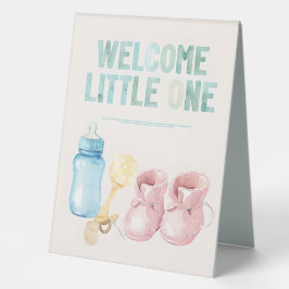 Begrüßungszeichen für kleine Babydusche Tischaufsteller