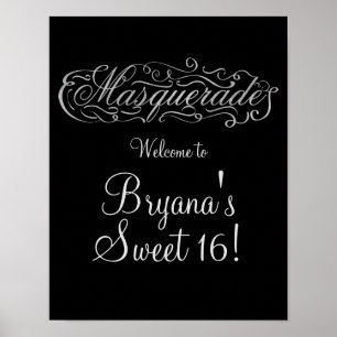 Begrüßungszeichen für MASQUERADE-Silber und jedes  Poster