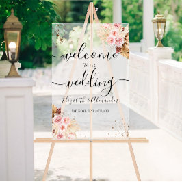 Begrüßungszeichen für mattierte Akryllische Hochze Acrylschild