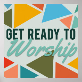 Begrüßungszeichen für Retro Poster