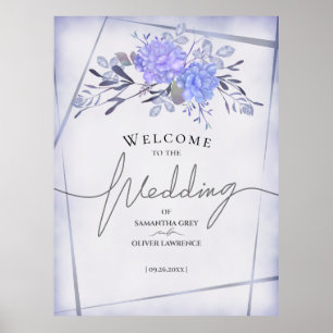 Begrüßungszeichen für Vintage Blumenzehen Poster