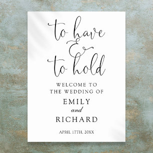 Begrüßungszeichen haben und halten poster