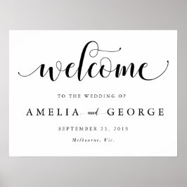 Begrüßungszeichen Poster