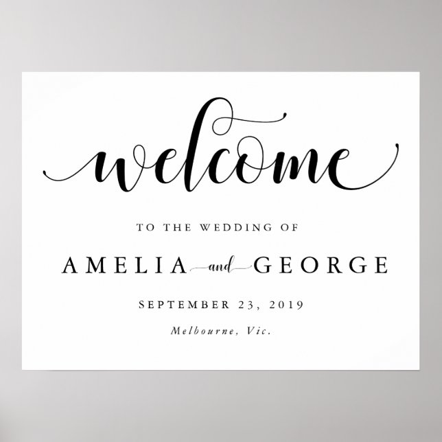 Begrüßungszeichen Poster (Vorne)