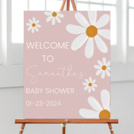 Begrüßungszeichen von Daisy Baby Dusche, Baby in